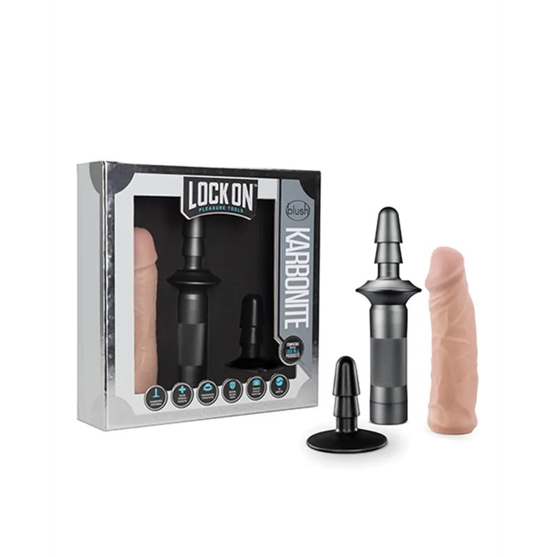 Lock On Karbonite Handle Kit with Dildo