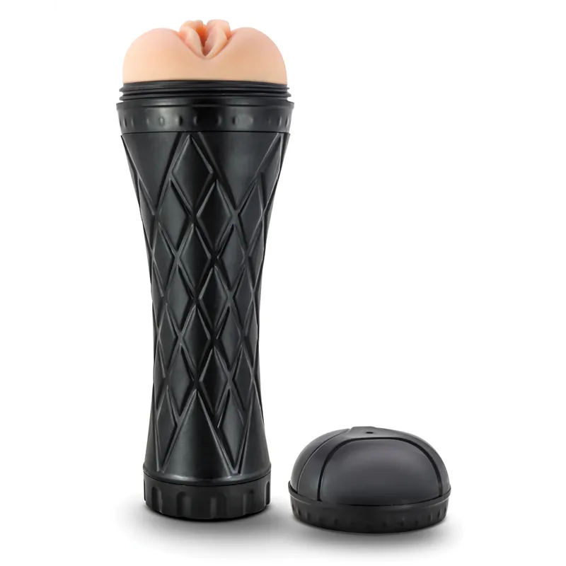 The Torch Pocket Masturbator with Diamond Grip Canister