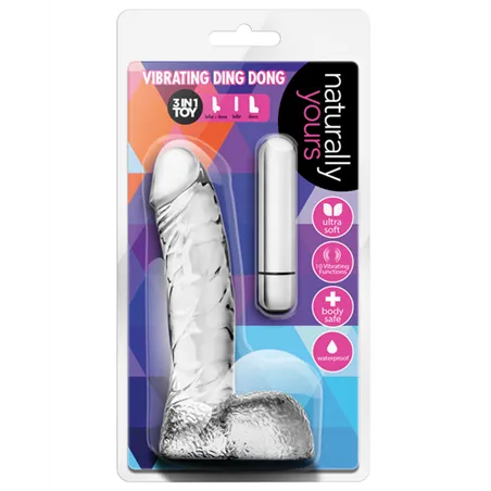Vibrating Classic Dildo with Removable Bullet
