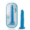 Neo Dual Density Vibrating Dildo in Neon Blue