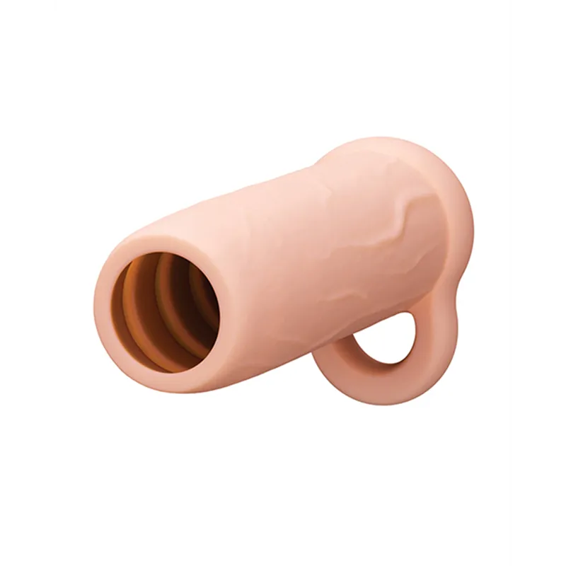 Penis Enhancement Sleeve with Ribbed Interior 4.25"