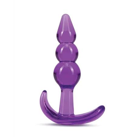 Triple Bead Anal Plug in Purple