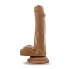 Realistic Cock with Suction Cup 6 Inch in Mocha