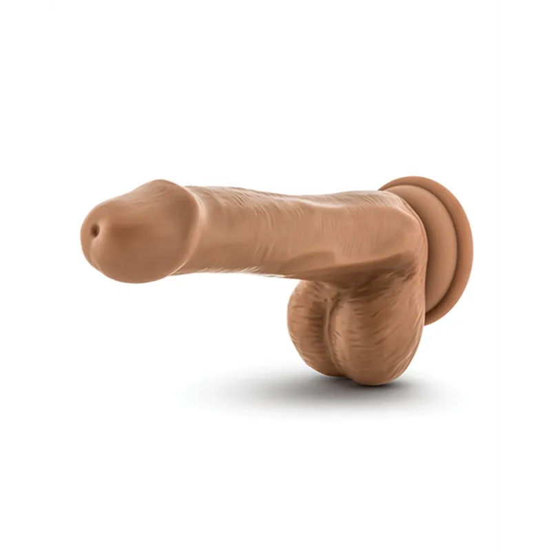 Realistic Cock with Suction Cup 6 Inch in Mocha