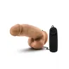 Coverboy MMA Fighter Vibrating Realistic Dildo with Remote Control, 7 Inch, Mocha