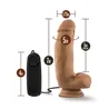 Coverboy MMA Fighter Vibrating Realistic Dildo with Remote Control, 7 Inch, Mocha