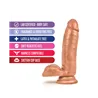 Realistic Dildo with Suction Cup Base, Harness Compatible