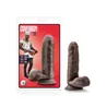 Realistic Dildo with Suction Cup Base in Chocolate