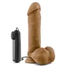 Realistic Vibrating Dildo with Remote Control 8 Inch in Mocha