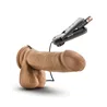 Realistic Vibrating Dildo with Remote Control 8 Inch in Mocha
