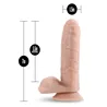 Realistic Uncut Dildo with Suction Cup Base
