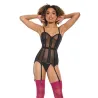 Powernet Fully Boned Corset with Lace-Up Back