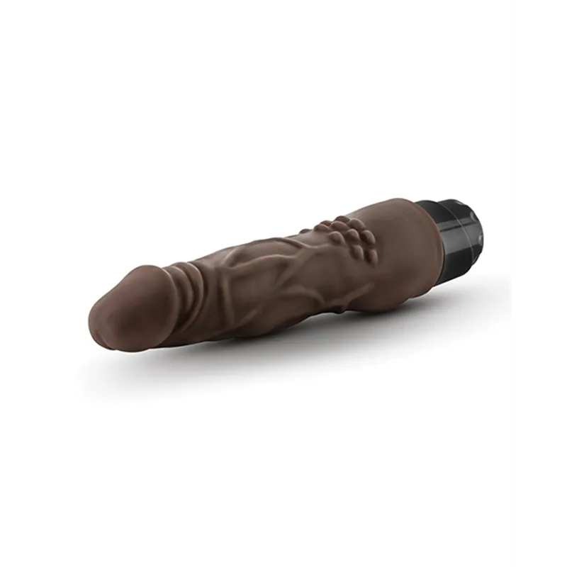 Dr. Skin 8 Inch Realistic Vibrating Dildo with Clitoral Nubs