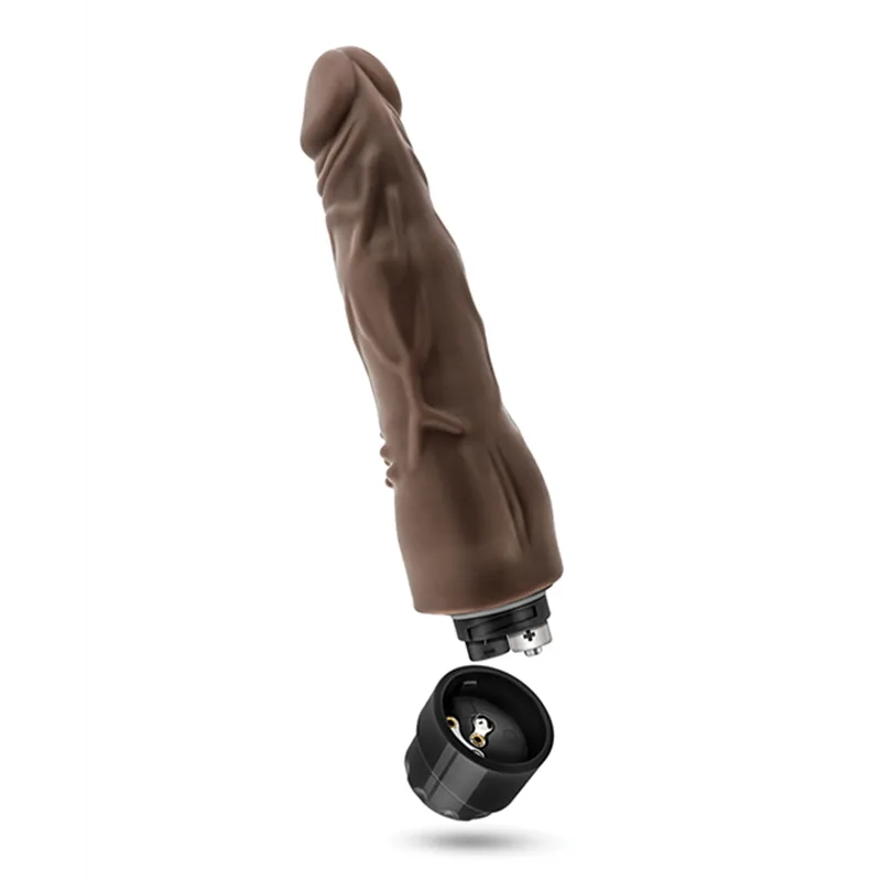 Dr. Skin 8 Inch Realistic Vibrating Dildo with Clitoral Nubs