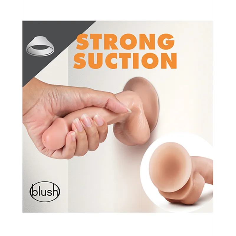 Gyrating Realistic Dildo with Suction Cup Base 6 Inch
