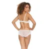 Mesh Ruffled Crotchless Teddy with Lace-Up Front