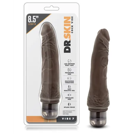 Realistic Vibrating Dildo with Textured Shaft 8.5 Inch