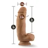 Realistic Silicone Dildo with Balls and Suction Cup