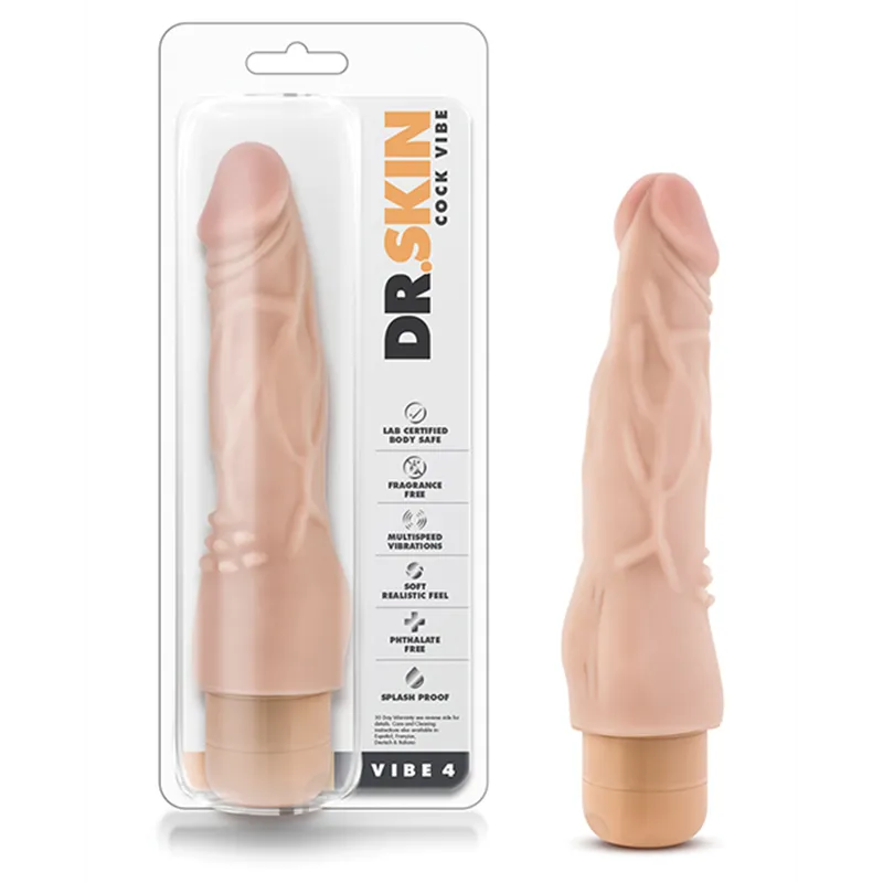 Realistic Vibrator with Clitoral Nubs and Multi-Speed Dial