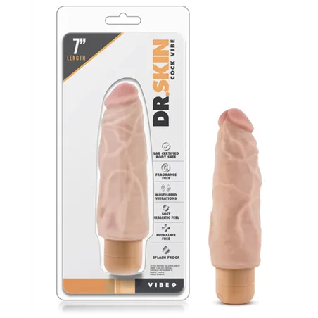 Realistic Vibrating Dong with Veiny Shaft 7 Inch