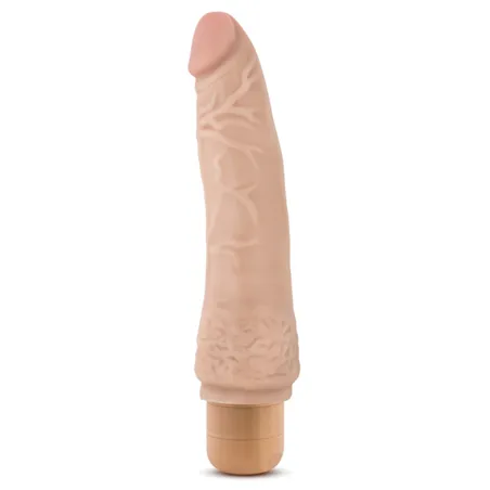 Realistic Vibrating Dildo with Textured Shaft 8.5 Inch