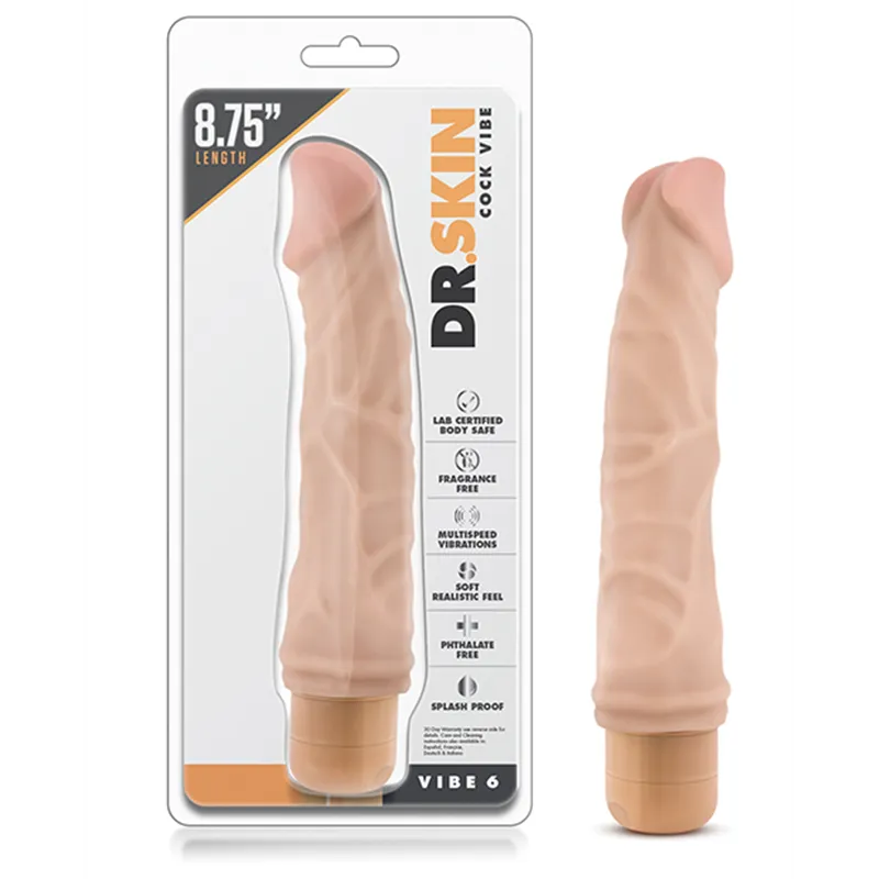 Realistic Vibrating Dong with Twist-Dial Control 9 Inch