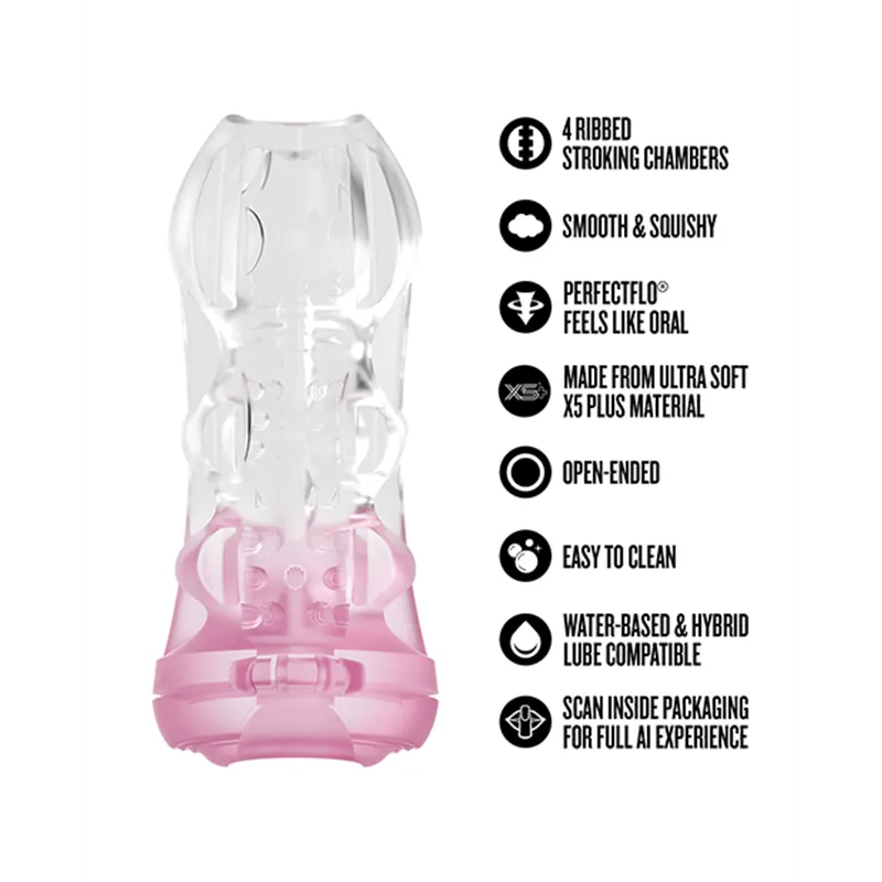 Pink Pussy Stroker with Four Stroking Chambers