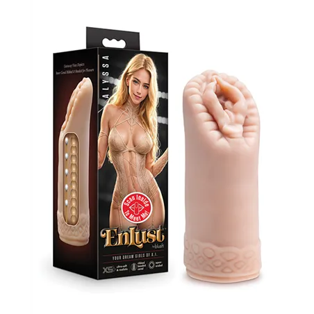 Pocket Pussy Stroker with Ribbed Interior and Pleasure Beads