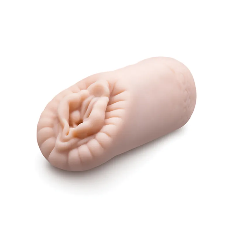 Pocket Pussy Stroker with Ribbed Interior and Pleasure Beads