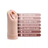 Pocket Pussy Stroker with Ribbed Interior and Pleasure Beads