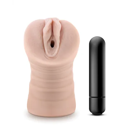 Vibrating Pocket Stroker with Bullet - Ayumi