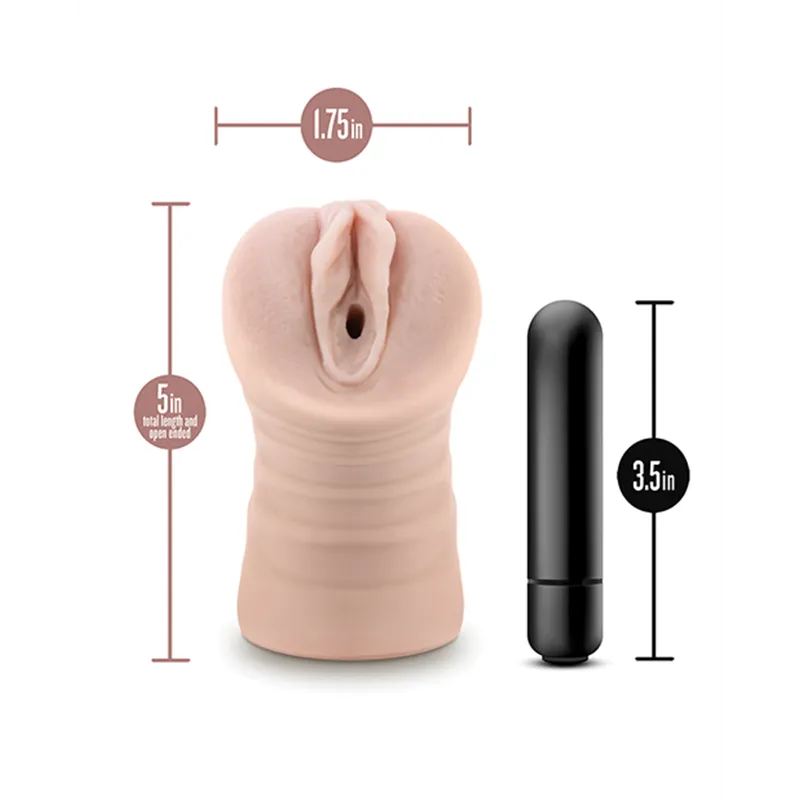 Vibrating Pocket Stroker with Bullet - Ayumi