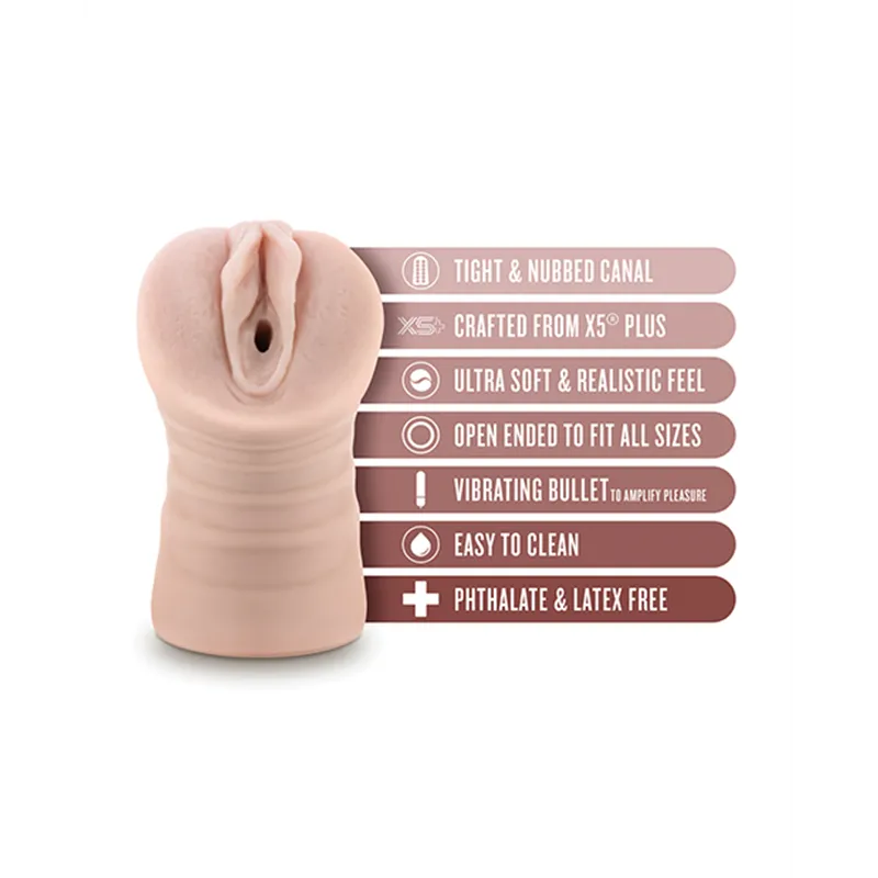 Vibrating Pocket Stroker with Bullet - Ayumi