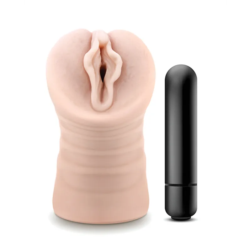 Vibrating Pocket Stroker with Nubbed Interior