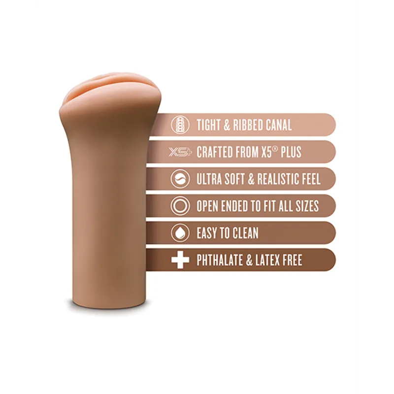 Realistic Pussy Stroker with Ribbed Interior