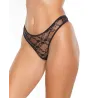 Stretch Lace High Leg Thong