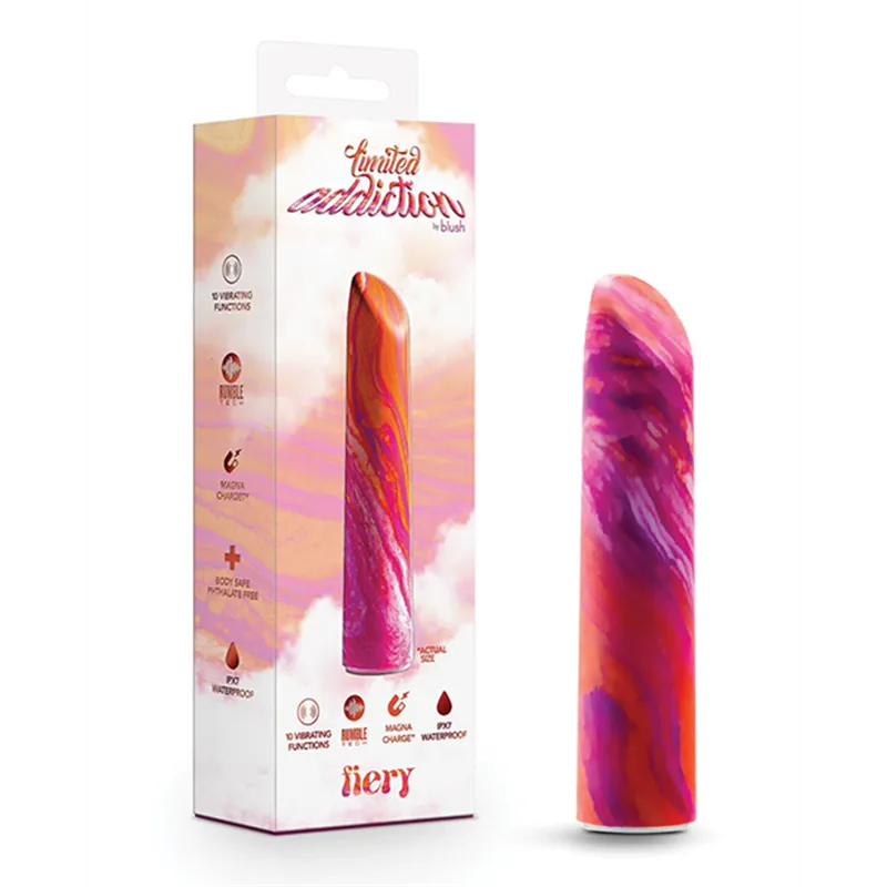 Fiery Power Bullet Vibrator with Rumble Tech Motor