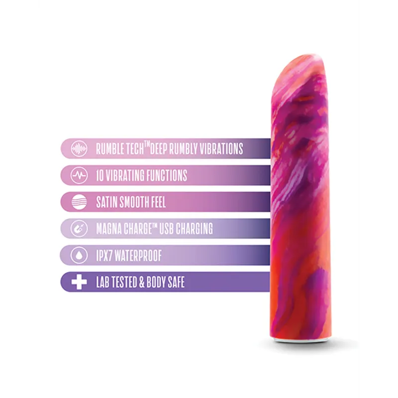 Fiery Power Bullet Vibrator with Rumble Tech Motor