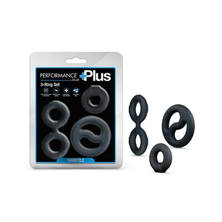 Performance Plus Throttle Silicone Cock Ring Set
