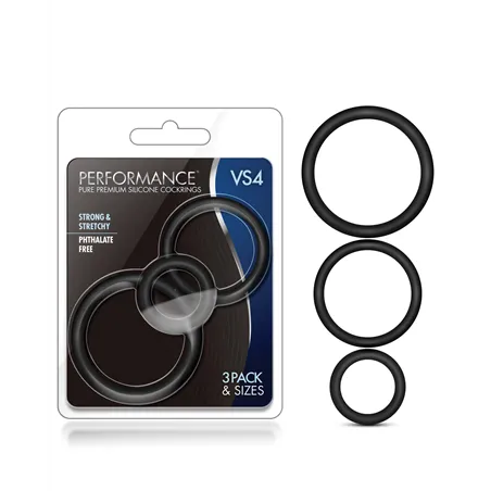 VS4 Pure Premium Silicone Cock Ring Set