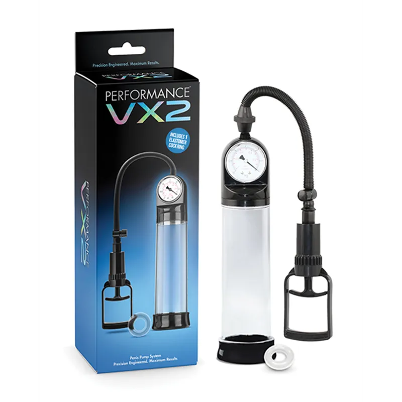 Penis Pump with Precision Gauge and Cock Ring
