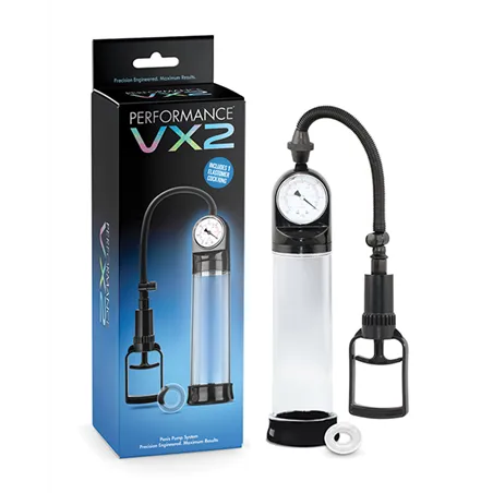 Penis Pump with Precision Gauge and Cock Ring