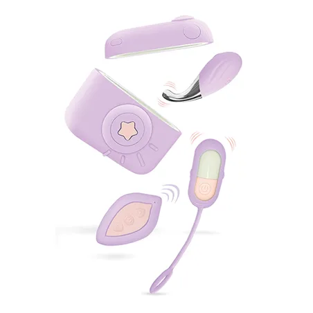 Snapstar 4-Piece Vibrator Set with Camera Case and Wireless Remote