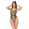 Metallic Fishnet Teddy with Underwire Cups