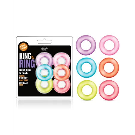 King of the Ring Cock Ring Set of 6 in TPE
