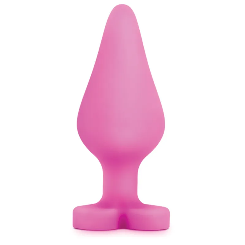 Candy Heart Silicone Butt Plug with Molded Message