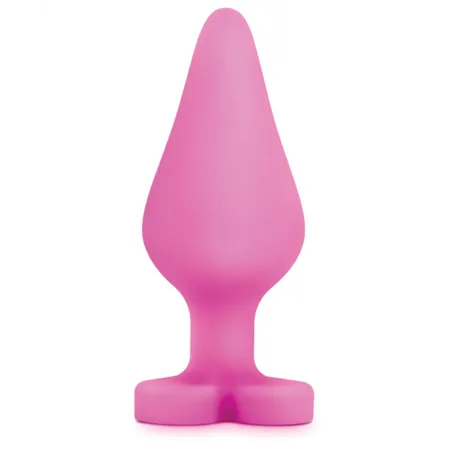 Candy Heart Silicone Butt Plug with Molded Message