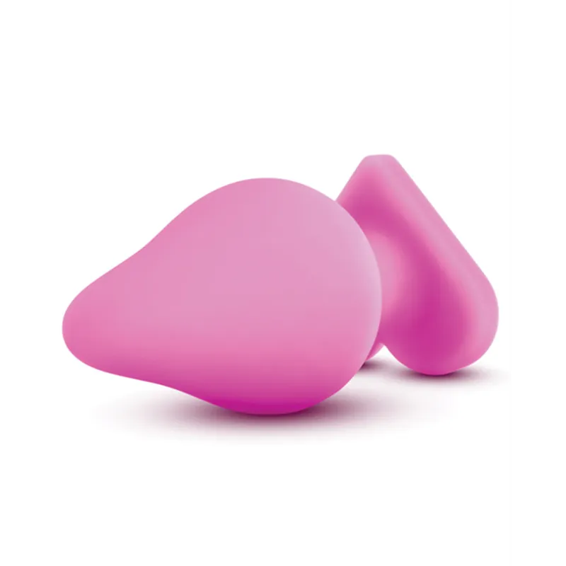 Candy Heart Silicone Butt Plug with Molded Message