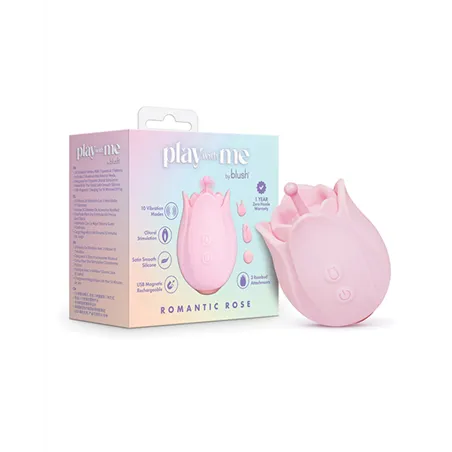 Romantic Rose Clitoral Vibrator with Interchangeable Heads