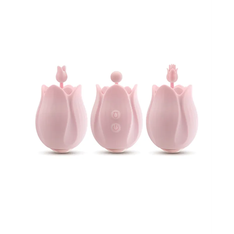 Romantic Rose Clitoral Vibrator with Interchangeable Heads